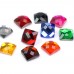 DZ-1038 colorful crystal flat back pendant stones for jewelry making